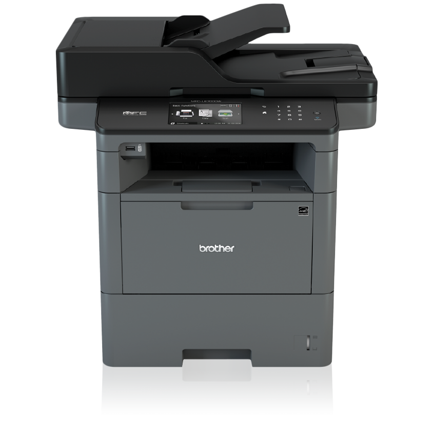 

Brother Business Monochrome Laser All-in-One Printer with Large Paper Capacity, Duplex Print and Scan, and Low Cost Printing