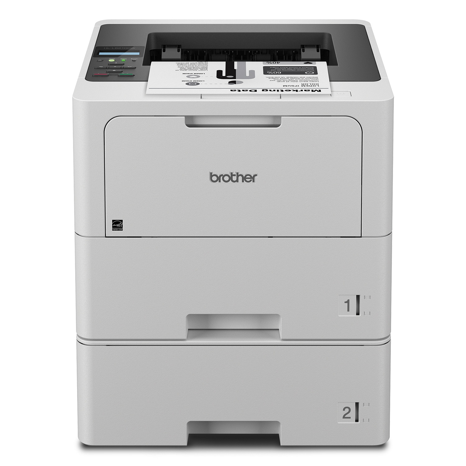 

Brother Business Monochrome Laser Printer with Dual Paper Trays, Wireless Networking, and Duplex Printing