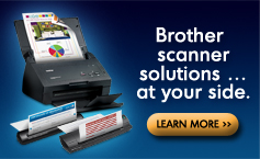 Brother scanner solutions... at your side.