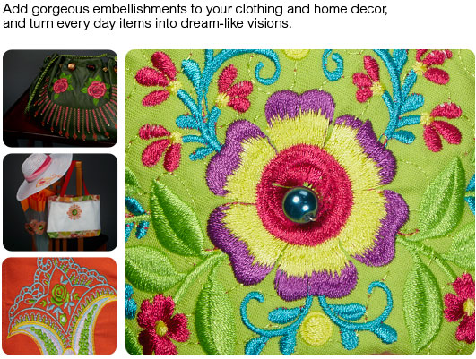 Add gorgeous embellishments to your clothing and home decor, and turn everyday items into dream-like visions