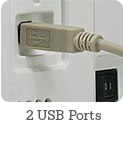 2 USB ports