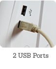 2 USB ports