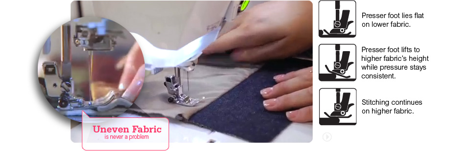 Uneven Fabric is never a problem