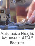 Automatic Height Adjuster&trade; AHA® Feature
