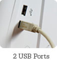 2 USB ports