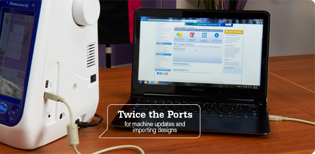 Twice the Ports for machine updates and importing designs.