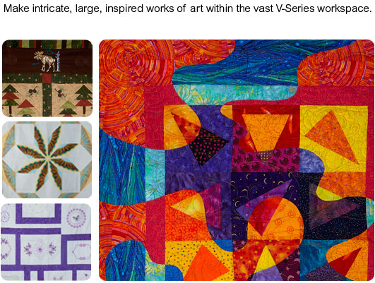 Make intricate, large, inspired works of art within the vast V-Series workspace