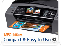 MFC-495cw Compact & Easy to Use