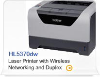 HL-5370DW Laser Printer with Wireless Networking and Duplex