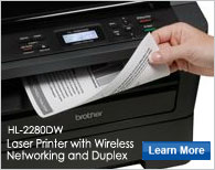 HL-2280DW Versatile Laser Printer with Wireless Networking and Duplex