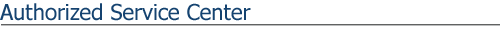 Authorized Service Center