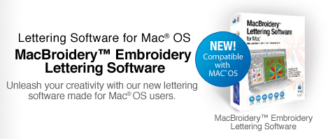 MacBroidery Embroidery Software for MAC&reg;