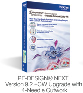 PE-Design&reg; Next Version 9.2 +CW Upgrade with 4-Needle Cutwork