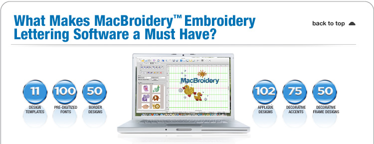 MacBroidery™  Embroidery Machine Compatible