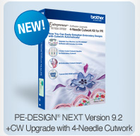 PE-Design&reg; Next Version 9.2 +CW Upgrade with 4-Needle Cutwork