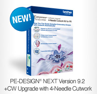 PE-Design&reg; Next Version 9.2 +CW Upgrade with 4-Needle Cutwork