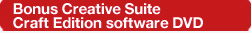 Bonus Creative Suite Craft Edition software DVD