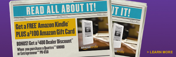 Get a FREE Amazon Kindle&trade; 6" Wireless Reading Device. Plus a $50 Amazon Gift Card.