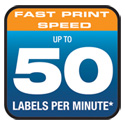 50 Labels Per Minute