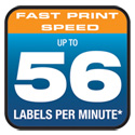56 Labels Per Minute