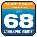 68 Labels Per Minute