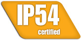 IP54 certification to withstand dust and moisture