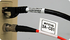 Flexible ID tape for rounded items