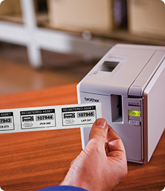Produce durable laminated barcode and serialized labels