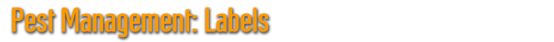 Pest Management: Labels