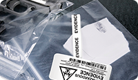 Evidence tagging with printed details, serialization and barcodes