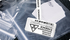 Evidence tagging with printed details, serialization and barcodes
