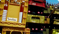 Durable labeling solutions for marking crates, bins, and company equipment.