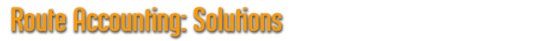 Route Accounting: Solutions