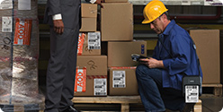 Mobile barcode label printing solutions for wireless warehouse operations.