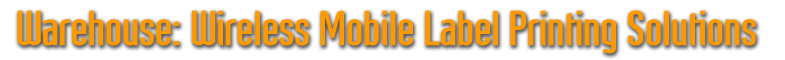 Warehouse: Wireless Mobile Label Printing Solutions