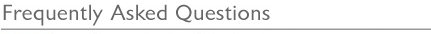 Frequently Asked Questions