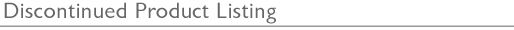 Current Product Listing
