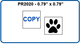 PR2020 - 0.79" x 0.79"