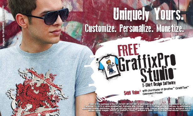 Promotions for Brother™ GraffiTee™ Series Digital Garment Printers Coming Soon

