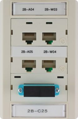 Excellent print quality face plate and outlet cover label solutions from Brother&trade;