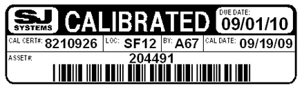 Calibration 