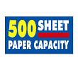 This product has a 500 sheet paper capacity