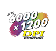 Prints up to 6000 x 1200 dpi