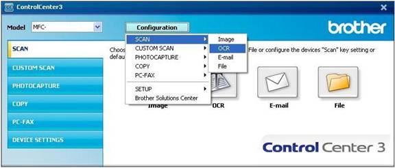 Scan to OCR button in Windows 