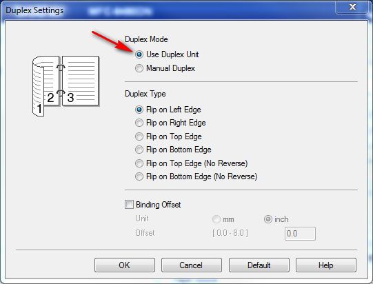 automatic duplexing unit not installed
