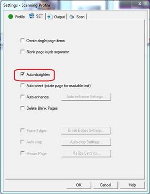 Improve skewed scans - Auto-straighten 