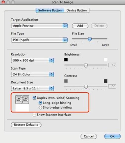 Scan both sides of a document