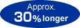 Approx. 30% larger