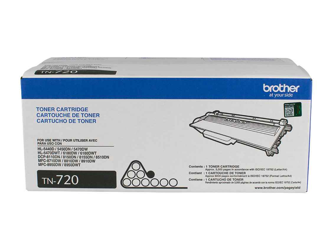 Tn720 Brother Genuine Toner Black By Brother
