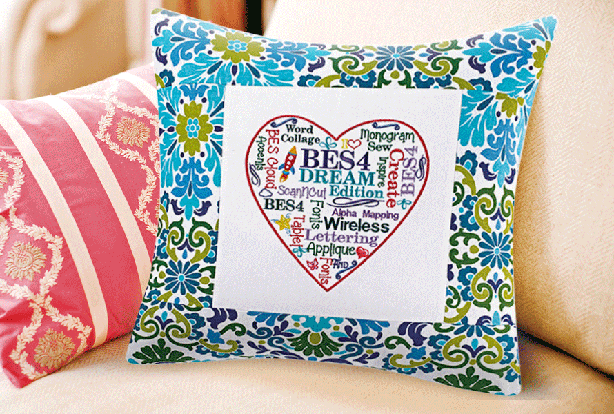 Pillow with BES 4 design